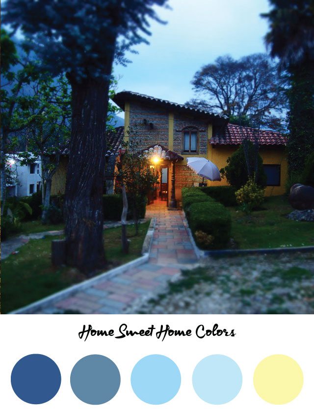Home Sweet Home color palette - Web design by RKA ink
