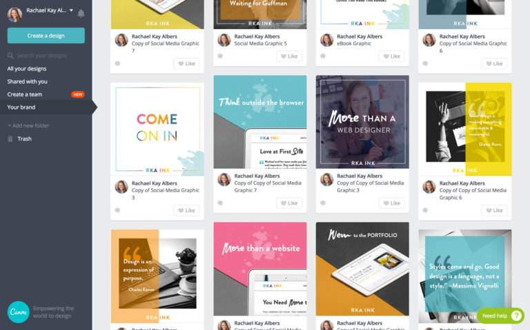 Why I Changed My Mind About Canva For Work - Rachael Kay Albers