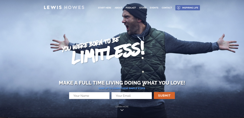 Lewis Howes website 2019