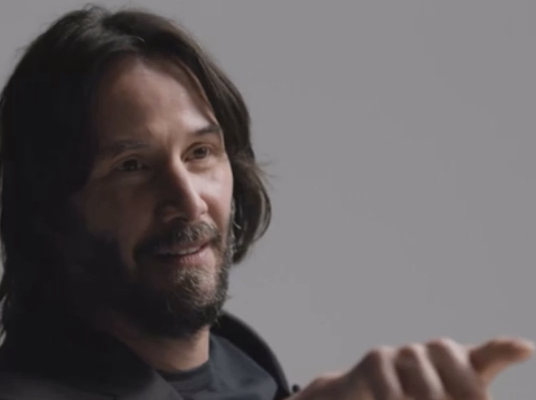 Keanu Reeves, giving me deepfake "Uncanny Valley" vibes in his interview with The Verge