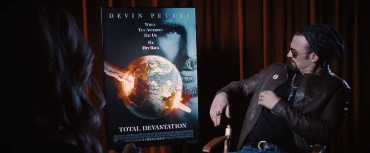 Devin Peters promotes Total Devastation in Don't Look Up