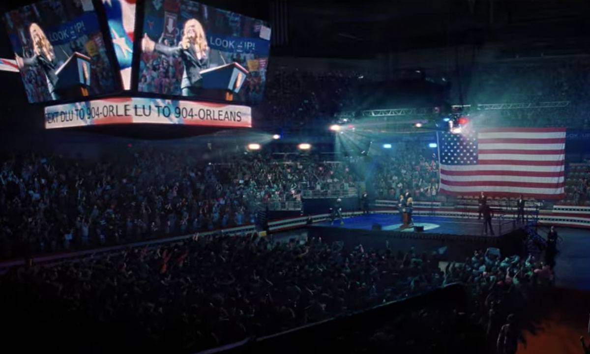 President Orlean's "Don't Look Up" rally