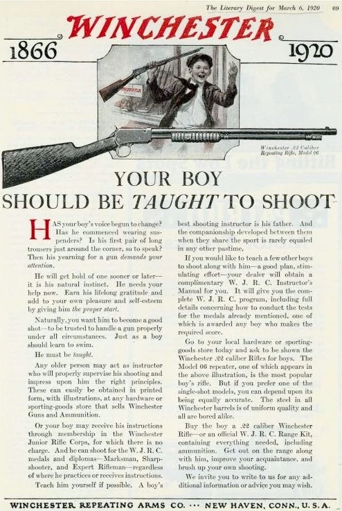 Winchester ad for boys