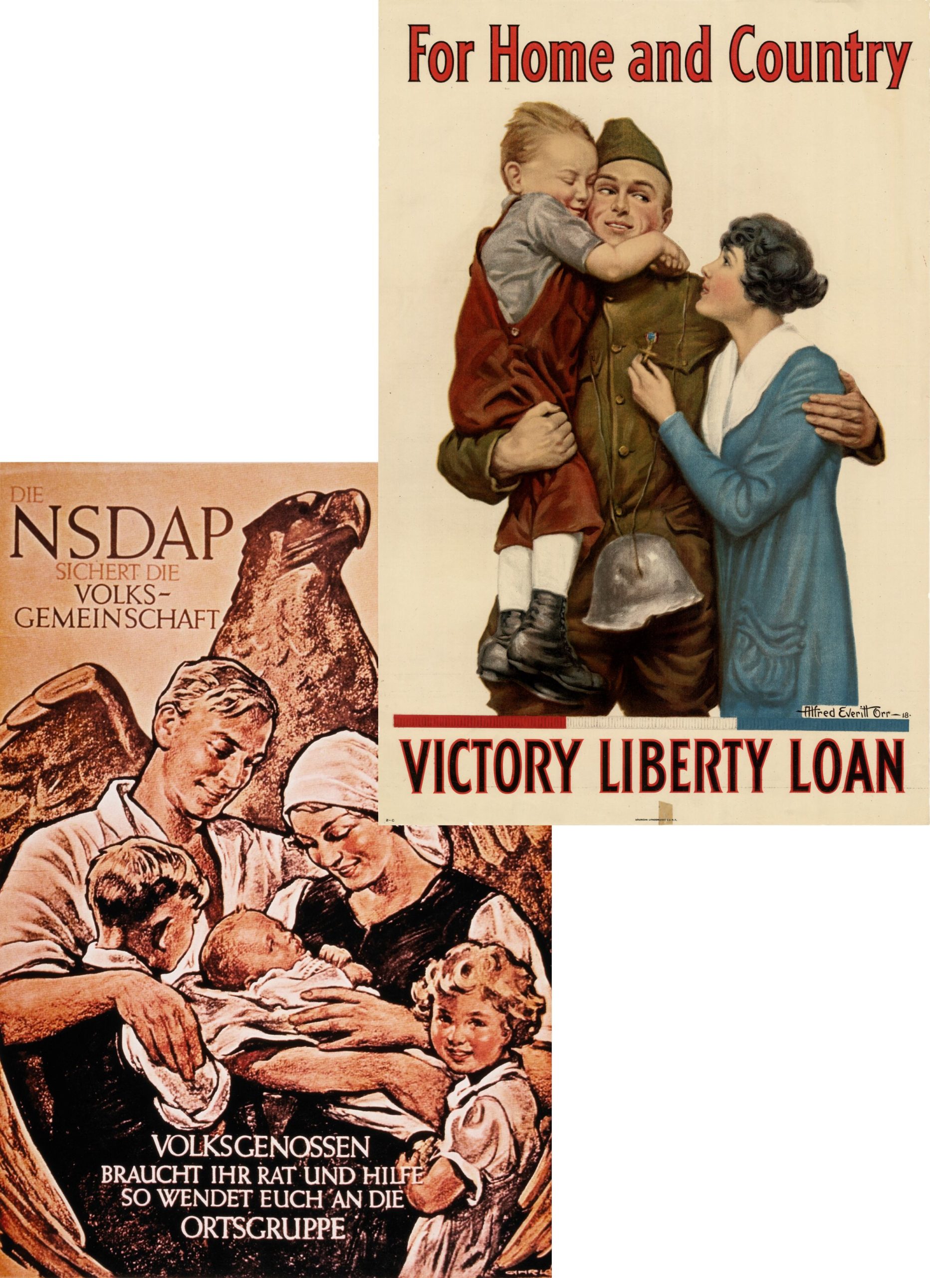 American WWI propaganda vs Nazi propaganda