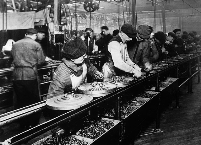 Ford assembly line, 1913