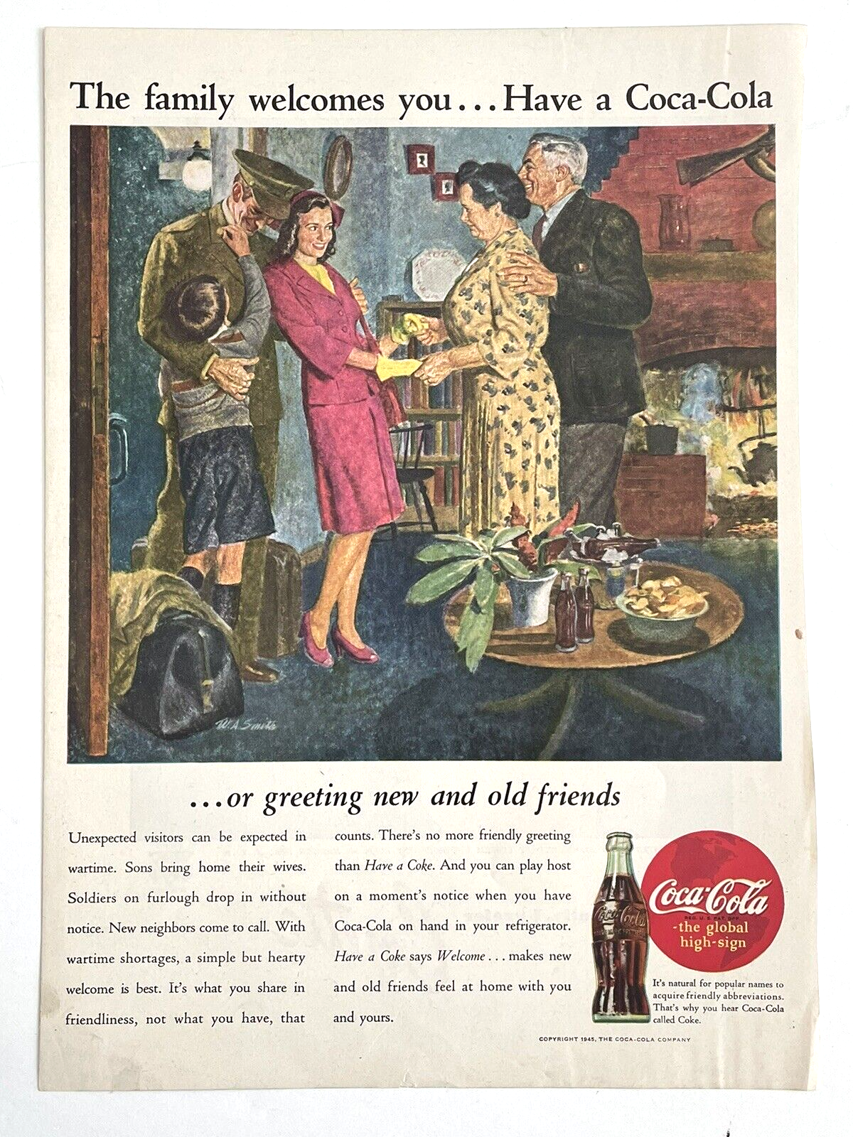 WWII era Coca Cola ad
