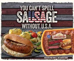 You cant spell sausage without USA johnsonville brats