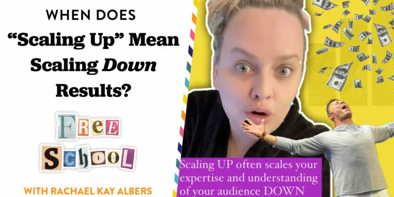 Scaling Up Business Model Scaling Down Results - Rachael Kay Albers